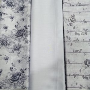 Unstitched 3 Piece Lawn Suit by VM Embroidery
